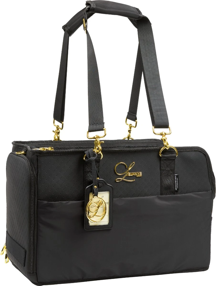 Designer Vliegtuig Hondentas | Luxe Hondentassen | Hondendraagtas | Honden Draagtas | Honden Reistas | Zwart 1 Designer Vliegtuig Hondentas | Luxe Hondentassen | Hondendraagtas | Honden Draagtas | Honden Reistas | Zwart