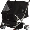 Dogs&Co Dubbele Hondenbuggy Zwart – Hondenbuggy Voor 2 Hondjes