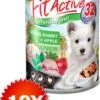 Fit Active – Hondenvoer – Blikvoer – Natvoer Hond – Puppy – Goose & Rabbit – 10 X 415g