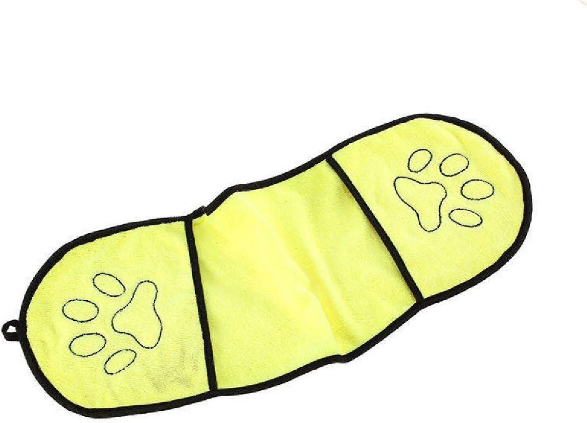 Hondenhanddoek – Hondendeken – Absorberend – Microvezel – 65*23CM – Geel 1 Hondenhanddoek – Hondendeken – Absorberend – Microvezel – 65*23CM – Geel