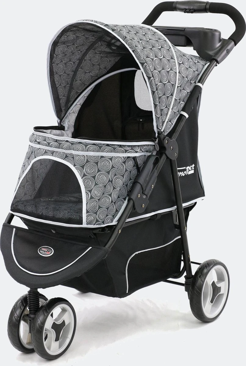 InnoPet Allure Onyx – Hondenbuggy – 94x51x102 Cm 1 InnoPet Allure Onyx – Hondenbuggy – 94x51x102 Cm