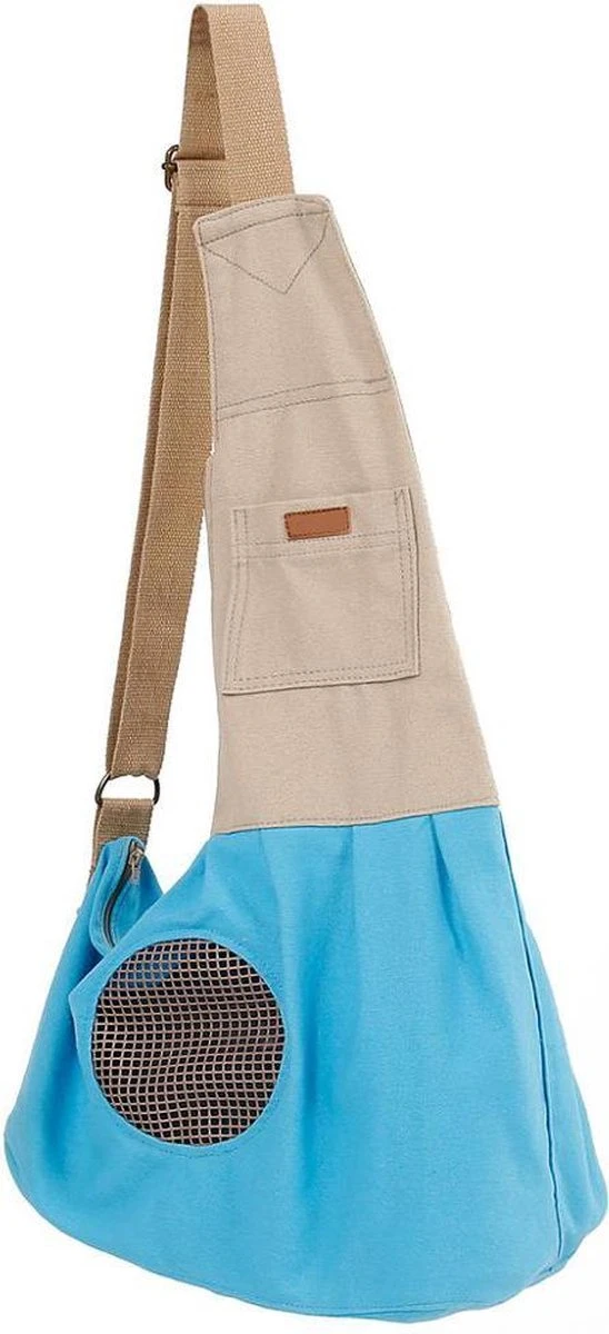 Klassieke Schoudertas Om Je Hondje Of Katje Mee Te Dragen – Kattentas – Hondentas – BLUE 1 Klassieke Schoudertas Om Je Hondje Of Katje Mee Te Dragen – Kattentas – Hondentas – BLUE