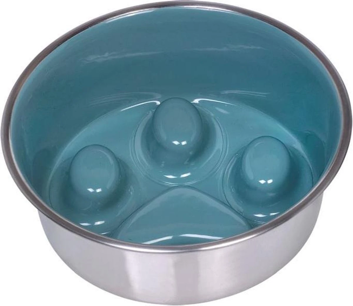 Nobby RVS Voerbak Anti-schrok Anti-slip Groen – 16 Cm 1 Nobby RVS Voerbak Anti-schrok Anti-slip Groen – 16 Cm