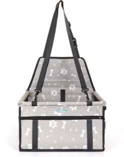 Nobleza Hondenstoel Auto – Hondenzitje Auto – Autostoel Hond – Autozitje Hond – Hondenmand Auto – Grijs