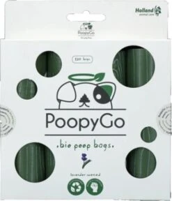 PoopyGo Eco Friendly Lavendelgeur- Poepzakjes- 4 Verpakkingen -32 Rolletjes- Hondenpoepzakjes