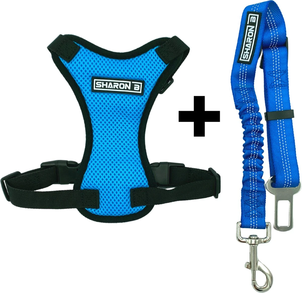 Sharon B – Autoharnas – Hondengordel – Blauw – Maat XS – Autogordel Met Hondentuigje – Voor Kleine Honden – Veilig Onderweg 1 Sharon B – Autoharnas – Hondengordel – Blauw – Maat XS – Autogordel Met Hondentuigje – Voor Kleine Honden – Veilig Onderweg