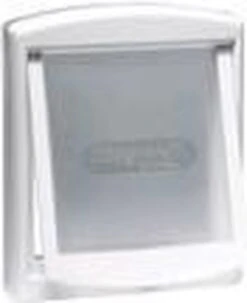 Staywell Hondenluik – Medium – Wit/transparant