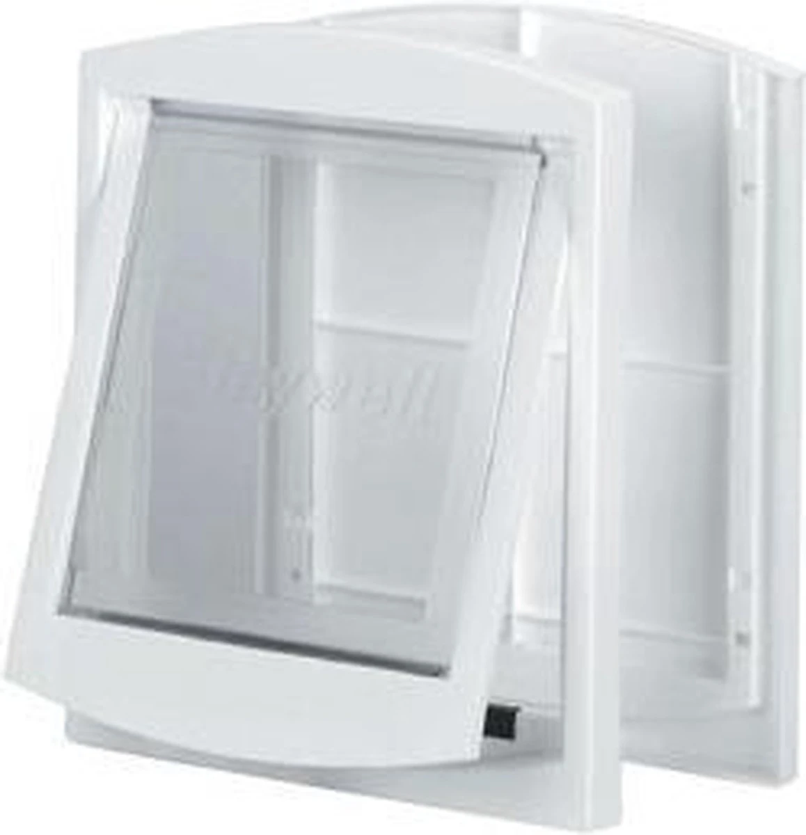 Staywell Hondenluik Kattenluik 18,5 X16 Cm Wit 1 Staywell Hondenluik Kattenluik 18,5 X16 Cm Wit