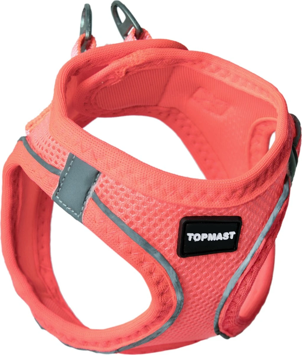 Topmast Airmesh Hondentuig – Click & Go – Roze – L – Reflecterend – Harnas Hond – Hondentuigje – Hondenharnas – Voor Puppy, Kleine, Medium En Grote Hond 1 Topmast Airmesh Hondentuig – Click & Go – Roze – L – Reflecterend – Harnas Hond – Hondentuigje – Hondenharnas – Voor Puppy, Kleine, Medium En Grote Hond