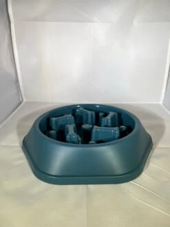 Anti Schrokbak Hond – Slow Feeder – Anti Schrok Voerbak Hond – Slow Bowl Eat Slow – Anti Schrokbak Kat – Blauw