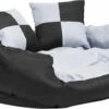 VidaXL Hondenkussen Omkeerbaar En Wasbaar 85x70x20 Cm Grijs En Zwart